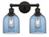 Edison Two Light Bath Vanity in Oil Rubbed Bronze (405|6162WOBG5586BL)