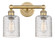 Edison Two Light Bath Vanity in Brushed Brass (405|6162WBBG112C5CL)