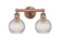 Edison Two Light Bath Vanity in Antique Copper (405|6162WACG122C6CL)
