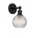 Edison One Light Wall Sconce in Matte Black (405|6161WBKG122C6CL)