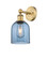 Edison One Light Wall Sconce in Brushed Brass (405|6161WBBG5586BL)