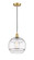Edison One Light Mini Pendant in Satin Gold (405|6161PSGG55612CL)