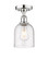 Edison One Light Semi-Flush Mount in Polished Chrome (405|6161FPCG5586SDY)