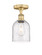 Edison One Light Semi-Flush Mount in Brushed Brass (405|6161FBBG5586SDY)