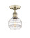 Edison One Light Semi-Flush Mount in Antique Brass (405|6161FABG5566CL)