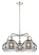 Downtown Urban Five Light Chandelier in Polished Nickel (405|5165CRPNG5568SM)