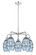 Downtown Urban Five Light Chandelier in Polished Chrome (405|5165CRPCG5576BL)