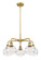 Downtown Urban Five Light Chandelier in Brushed Brass (405|5165CRBBG5566CL)