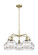 Downtown Urban Five Light Chandelier in Antique Brass (405|5165CRABG5568CL)