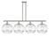 Ballston Four Light Island Pendant in Polished Nickel (405|5164IPNG55612CL)