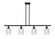 Ballston Four Light Island Pendant in Matte Black (405|5164IBKG5595CL)