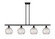 Ballston Four Light Island Pendant in Matte Black (405|5164IBKG122C8CL)