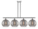 Ballston Four Light Island Pendant in Brushed Brass (405|5164IBBG55612CL)