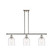 Ballston Three Light Island Pendant in Polished Nickel (405|5163IPNG5586CL)