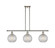 Ballston Three Light Island Pendant in Polished Nickel (405|5163IPNG122C8CL)