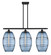 Ballston Three Light Island Pendant in Matte Black (405|5163IBKG55710BL)