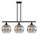 Ballston Three Light Island Pendant in Matte Black (405|5163IBKG55610SM)