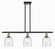 Ballston Three Light Island Pendant in Black Antique Brass (405|5163IBABG5586SDY)