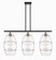 Ballston Three Light Island Pendant in Black Antique Brass (405|5163IBABG55710CL)