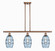 Ballston Three Light Island Pendant in Antique Copper (405|5163IACG5576BL)