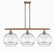 Ballston Three Light Island Pendant in Antique Copper (405|5163IACG55612CL)