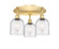 Downtown Urban Three Light Flush Mount in Satin Gold (405|5163CSGG5586SDY)