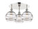 Ballston Three Light Semi-Flush Mount in Polished Nickel (405|5163CPNG5568CL)