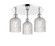 Downtown Urban Three Light Flush Mount in Polished Chrome (405|5163CPCG5595CL)