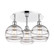 Downtown Urban Three Light Flush Mount in Polished Chrome (405|5163CPCG5568CL)