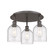Downtown Urban Three Light Flush Mount in Oil Rubbed Bronze (405|5163COBG5586SDY)