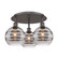 Downtown Urban Three Light Flush Mount in Oil Rubbed Bronze (405|5163COBG5568SM)