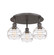 Downtown Urban Three Light Flush Mount in Oil Rubbed Bronze (405|5163COBG5566CL)