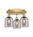 Ballston Three Light Semi-Flush Mount in Brushed Brass (405|5163CBBG5586SM)