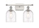 Ballston Two Light Bath Vanity in White Polished Chrome (405|5162WWPCG5586CL)