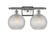 Ballston Two Light Bath Vanity in Brushed Satin Nickel (405|5162WSNG122C8CL)