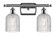 Ballston Two Light Bath Vanity in Polished Chrome (405|5162WPCG5595CL)
