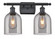 Ballston Two Light Bath Vanity in Matte Black (405|5162WBKG5586SM)