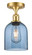 Ballston One Light Semi-Flush Mount in Satin Gold (405|5161CSGG5586BL)