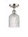 Ballston One Light Semi-Flush Mount in Polished Nickel (405|5161CPNG5595CL)
