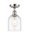 Ballston One Light Semi-Flush Mount in Polished Nickel (405|5161CPNG5586CL)