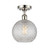 Ballston One Light Semi-Flush Mount in Polished Nickel (405|5161CPNG122C8CL)