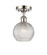 Ballston One Light Semi-Flush Mount in Polished Nickel (405|5161CPNG122C6CL)