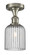 Ballston One Light Semi-Flush Mount in Polished Chrome (405|5161CPCG5595CL)