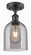 Ballston One Light Semi-Flush Mount in Matte Black (405|5161CBKG5586SM)