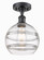 Ballston One Light Semi-Flush Mount in Matte Black (405|5161CBKG5568CL)