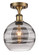 Ballston One Light Semi-Flush Mount in Brushed Brass (405|5161CBBG5568SM)