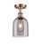 Ballston One Light Semi-Flush Mount in Antique Copper (405|5161CACG5586SM)