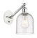 Ballston One Light Wall Sconce in White Polished Chrome (405|3171WWPCG5586SDY)