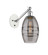 Ballston One Light Wall Sconce in White Polished Chrome (405|3171WWPCG5576SM)