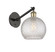 Ballston One Light Wall Sconce in Black Antique Brass (405|3171WBABG122C8CL)